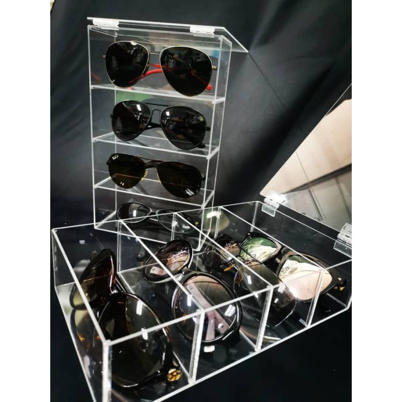 Acrylic Sunglasses 4 Layer Display Organizer - Image 2