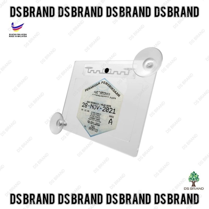 2 in 1 Car Roadtax / Puspakom + RFID Holder 2 Suction cups / 路税和RFID架 / Pemegang Road Tax + RFID Kereta / ROADTAX HOLDER - Image 4