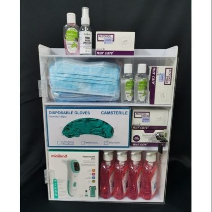 🔥READY STOCK🔥Isolation Stations designed to hold gloves, face masks, Aerosol, Thermometer and for First Aid & Medication Storage Case