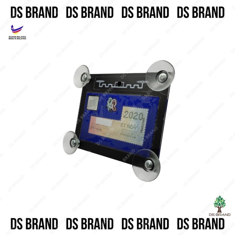 Color 2 in 1 Car Roadtax / Puspakom + RFID Holder 4 Suction cups / Pemegang Road Tax + RFID Kereta / ROADTAX HOLDER - Image 3