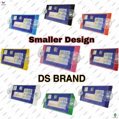 Color Roadtax Holder Small with 2 Suction Cup (Compact Design) Ready Stock