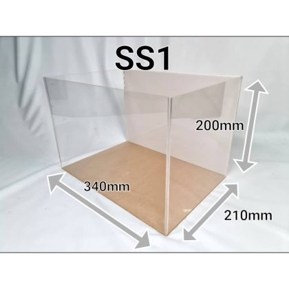 Acrylic Display Case for Models Collectibles. Size SS1