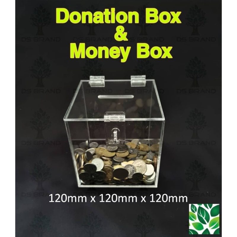 🔥Ready Stock🔥 Acrylic Donation Box / Money Box / Tabung Derma / Tabung Duit (120mm) - Image 8