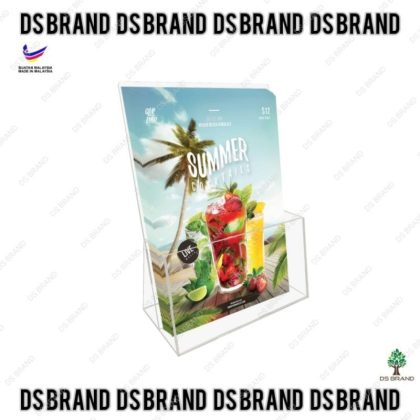 Acrylic Brochure Holder Displays Stand / Documents / Catalogue / Magazine Display Book Stand