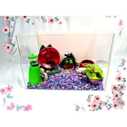 Acrylic Hamster & Small Animals Cage. M1 Size