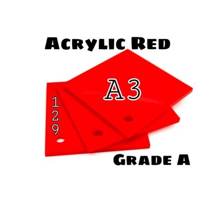 Acrylic Sheet Colour Red A3 Size 2m