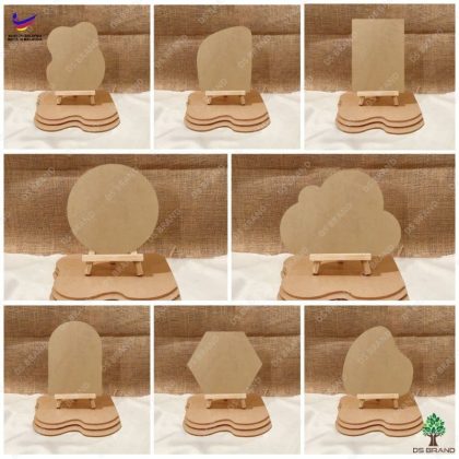 Blank A4 Saiz Stone/Coral/Cloud/Arch/Circle/Piagam/Haxagon Acrylic Sheet