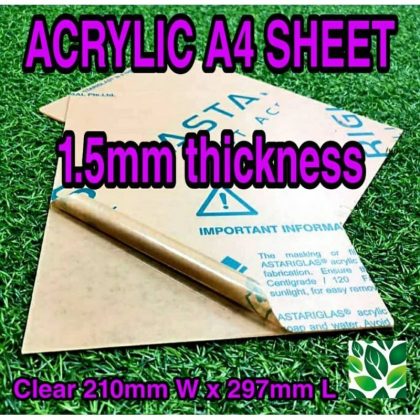 A4 Acrylic 1.5mm Extrution Sheet / Acrylic Sheet / A4 Size