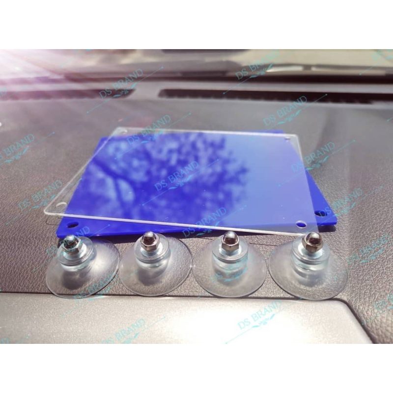 🔥COLOR Road Tax Holder🔥 Ready Stock( 路税贴纸架 ) Car Roadtax Holder 4 Suction Cup / Acrylic Car Road Tax Holder/Puspakom - Image 3