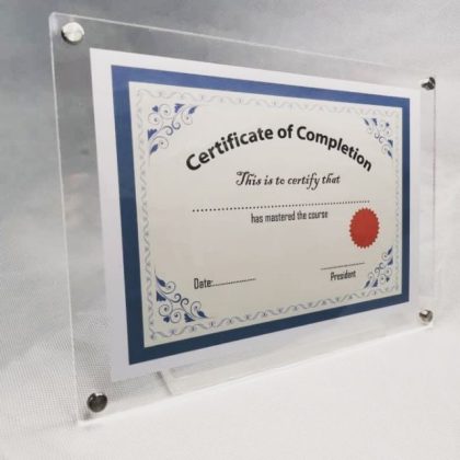 Acrylic A4 Landscape Display Stand