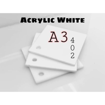 Colour Acrylic Sheet White A3 Size