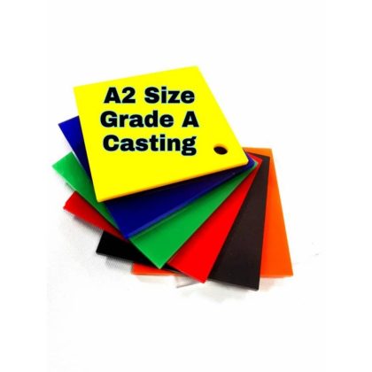 Acrylic Sheet Colour A2 Size ( 420mm Width x 594mm Length)