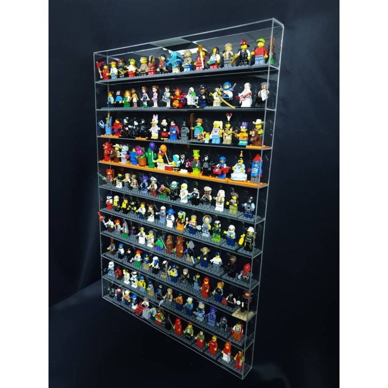 🔥 READY STOCK 🔥HOLD UP TO 140Pcs (10 ROW), LEGO MINIFIGURE DISPLAY CASE - Image 2