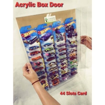 🔥READY STOCK🔥Hotwheels Acrylic Card Display Case ( Door Box ) 44 slots card