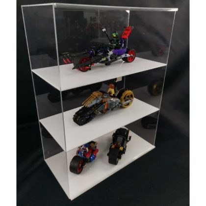 Acrylic Display Case 3-layer With Sliding Door For Lego/ Toys Car Model / Action Figure