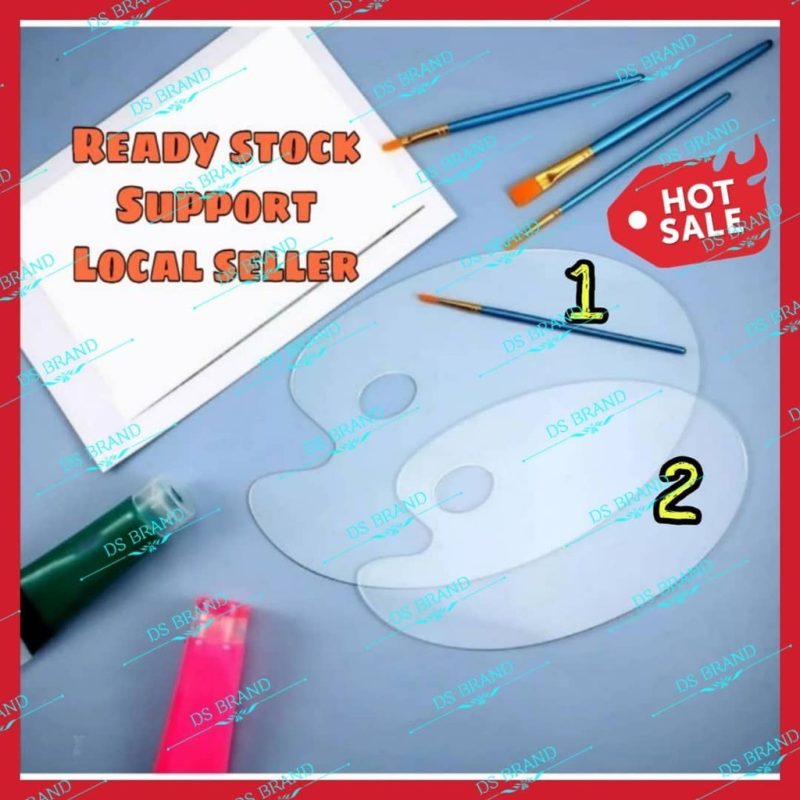 🔥Ready Stock🔥🔥Paling Murah🔥Acrylic Paint Palette For DIY Art Craft Drawing / clear palette