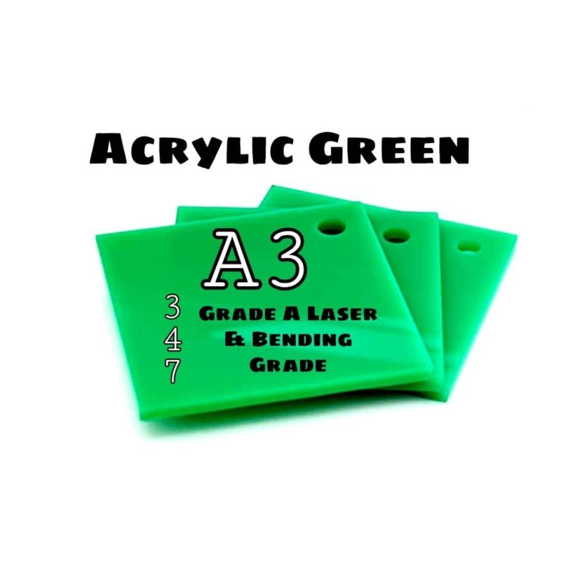 Acrylic Sheet Colour A3 Green Size