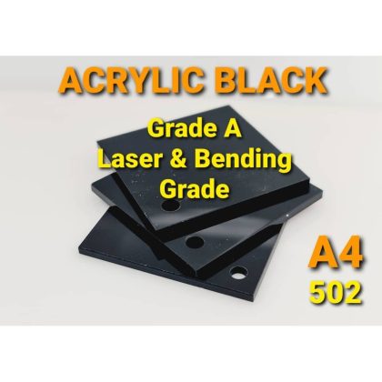 Acrylic Sheet Colour Black A4