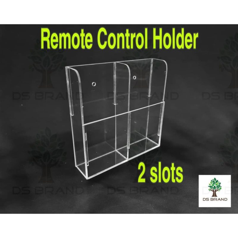 Acrylic Air Conditioner / TV / Multipurpose Remote Control Holder Wall Mount. Universal Size Wall Holder - Image 3