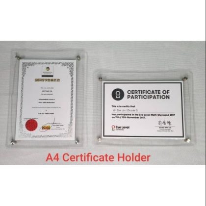 Acrylic A4 Holder ( Poster & Sandwich Frame)