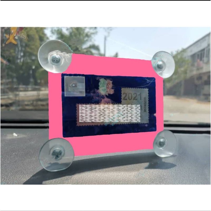🔥COLOR Road Tax Holder🔥 Ready Stock( 路税贴纸架 ) Car Roadtax Holder 4 Suction Cup / Acrylic Car Road Tax Holder/Puspakom - Image 13