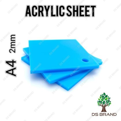 2mm A4 Acrylic Light Blue Sheet