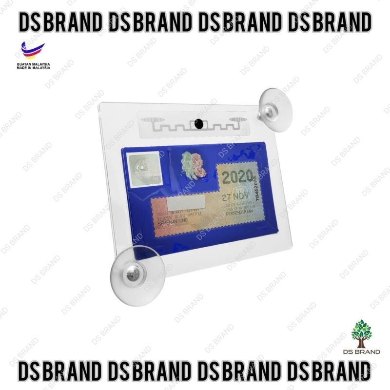 2 in 1 Car Roadtax / Puspakom + RFID Holder 2 Suction cups / 路税和RFID架 / Pemegang Road Tax + RFID Kereta / ROADTAX HOLDER - Image 12