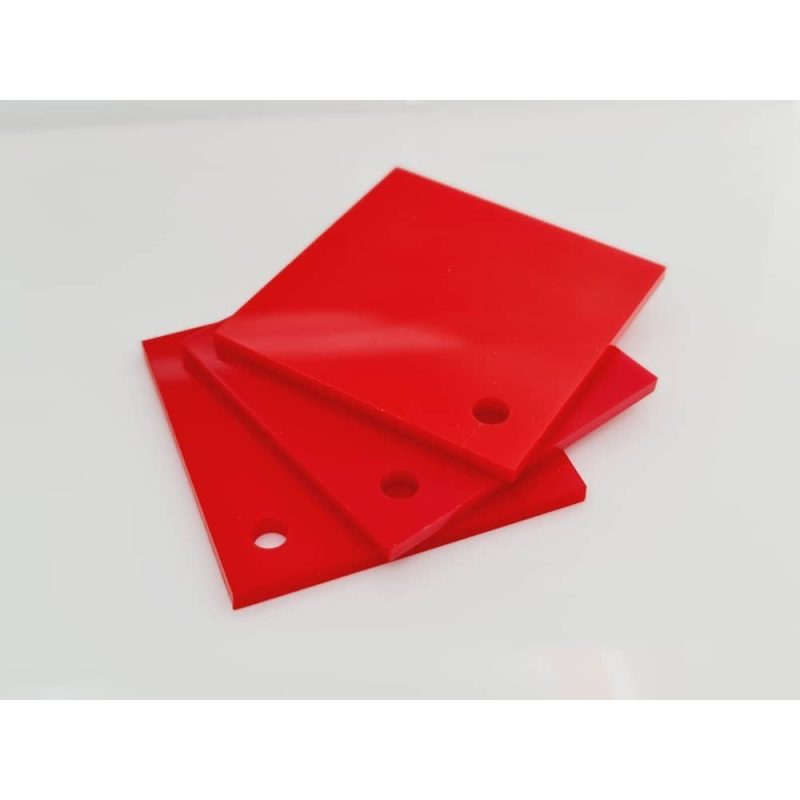 Acrylic Sheet Colour Red A4 2mm - Image 2