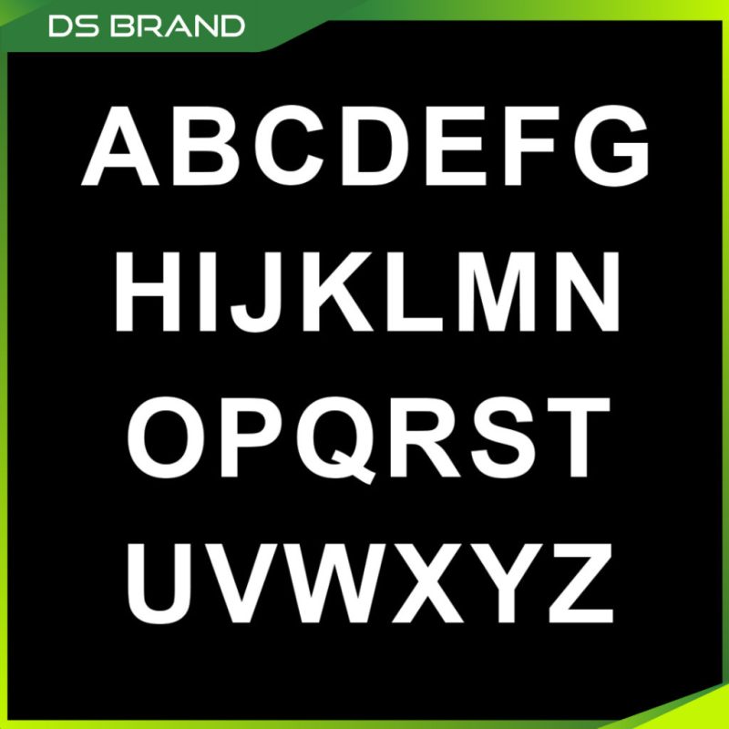 3D Alphabet & Number PVC Foam Font DIY - M - Image 3