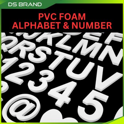 3D Alphabet & Number PVC Foam Font DIY - M