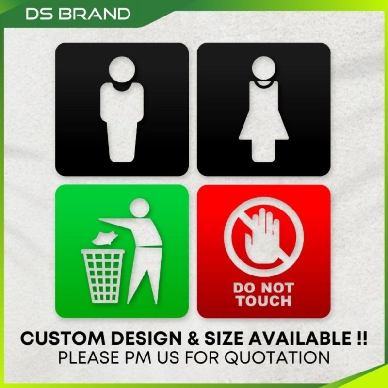 Signage Pejabat & Kedai/ Engrave Signage Push Pull Tolak Tarik Press Bell Office Door Sign Wall Sign - Image 5