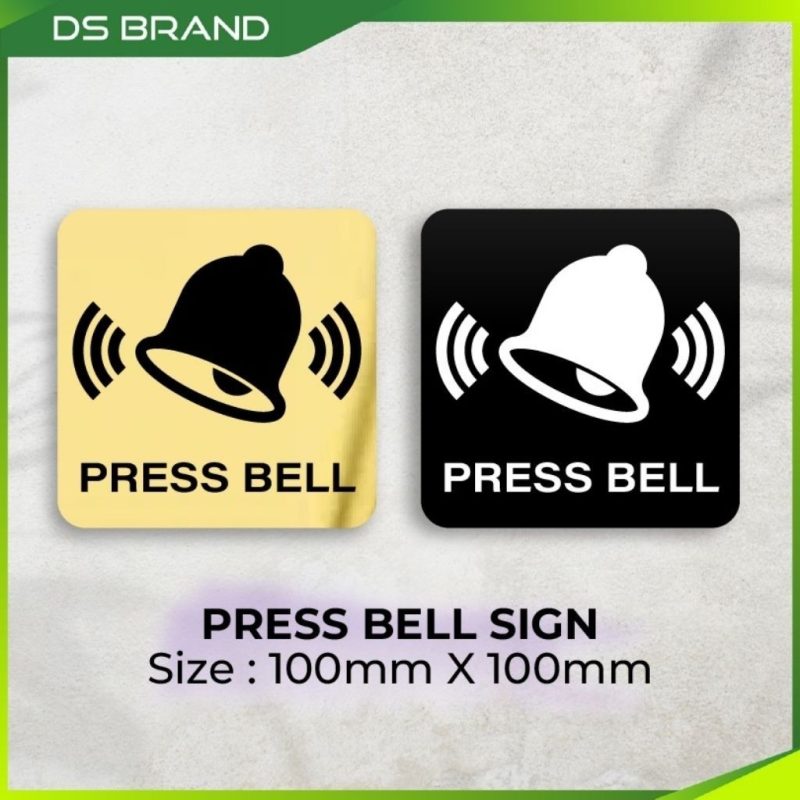 Signage Pejabat & Kedai/ Engrave Signage Push Pull Tolak Tarik Press Bell Office Door Sign Wall Sign - Image 14