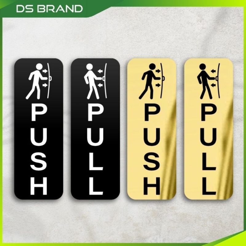 Signage Pejabat & Kedai/ Engrave Signage Push Pull Tolak Tarik Press Bell Office Door Sign Wall Sign - Image 3