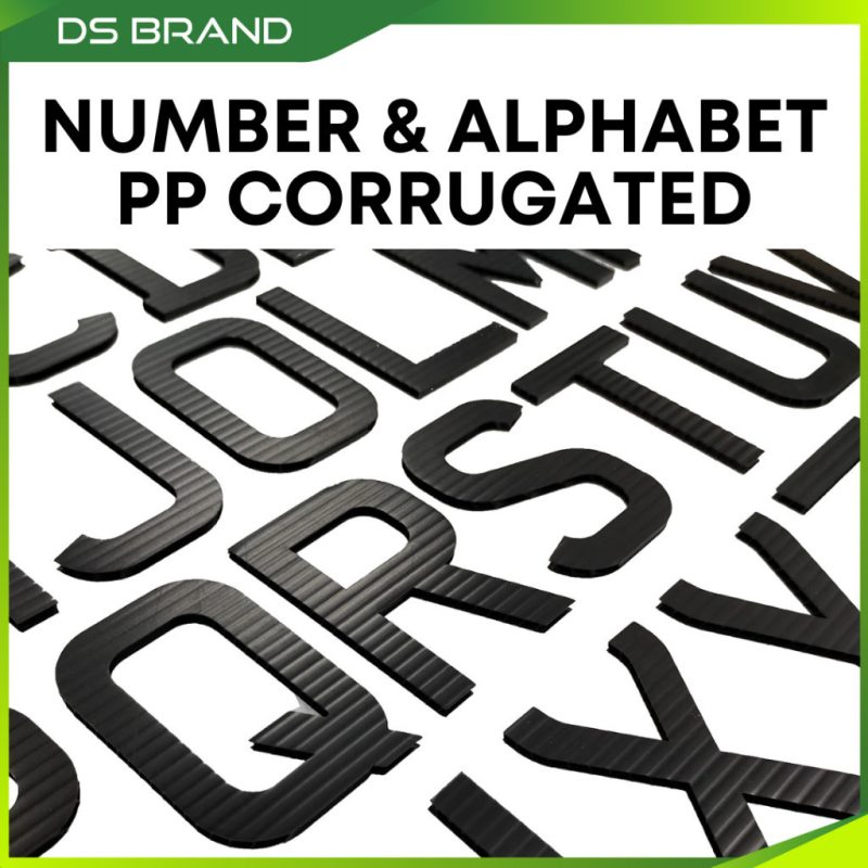 PP Corrugated 3D DIY / Size 200mm H, 300mm H / PP Corrugated Alphabet & Number / Wall Decoration / PM US FOR COLOUR M - Image 5