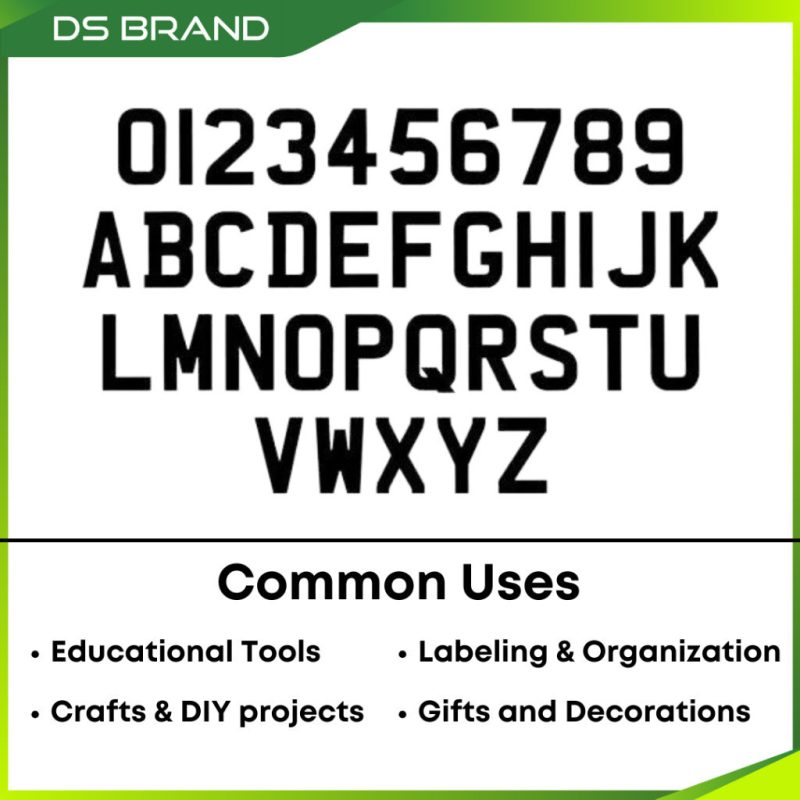 PP Corrugated 3D DIY / Size 200mm H, 300mm H / PP Corrugated Alphabet & Number / Wall Decoration / PM US FOR COLOUR M - Image 3