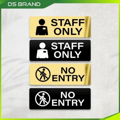 Signage Pejabat & Kedai/ Engrave Signage Push Pull Tolak Tarik Press Bell Office Door Sign Wall Sign