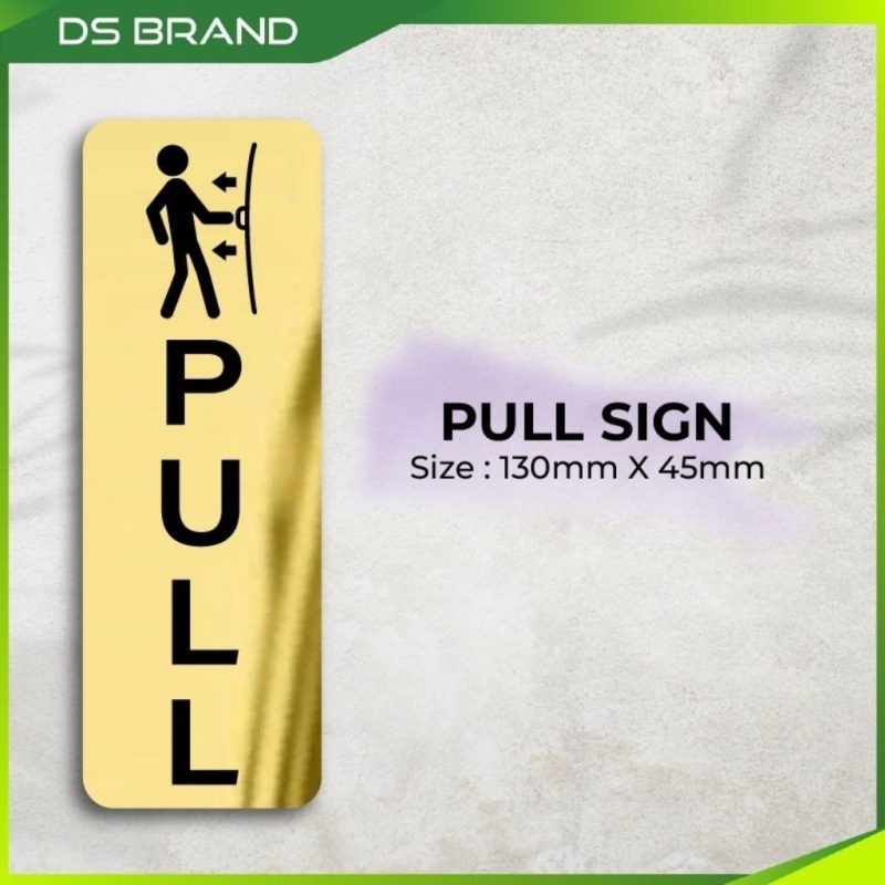 Signage Pejabat & Kedai/ Engrave Signage Push Pull Tolak Tarik Press Bell Office Door Sign Wall Sign - Image 10