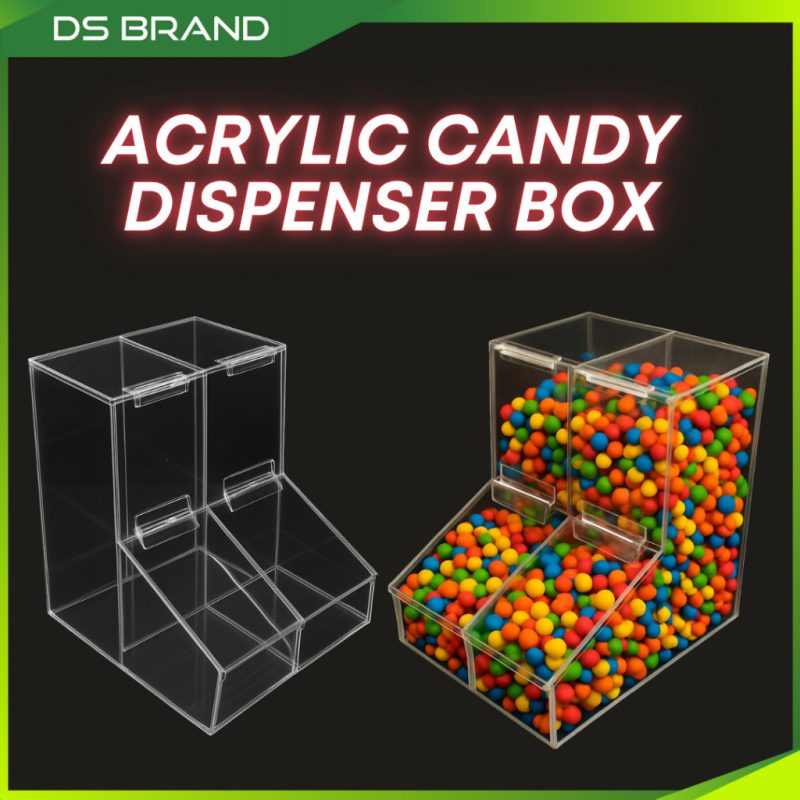 Petak Paparan Dispenser Gula-Gula / Candy Dispenser Display Compartment / Dry Food / Nut / Cereal Dispenser/DS Brand M