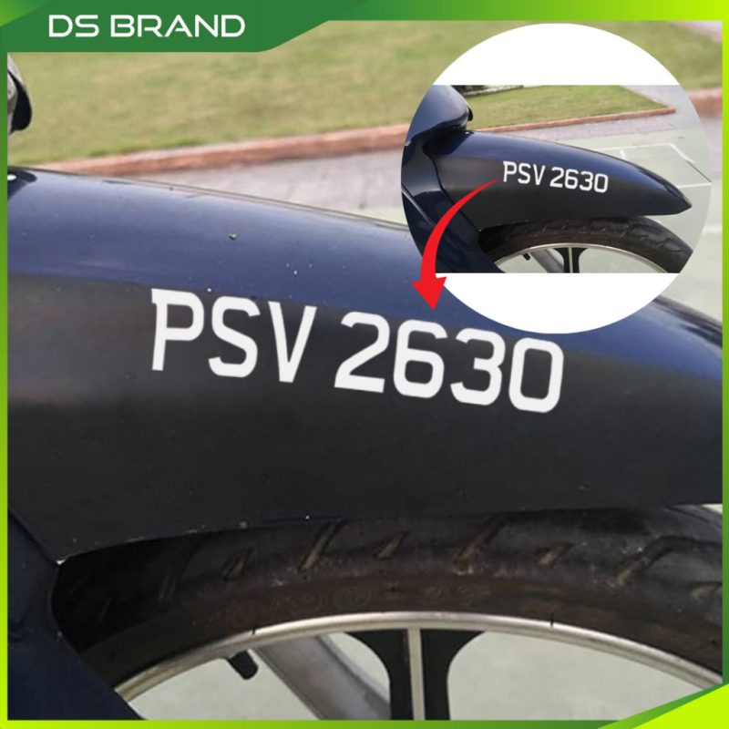 Pelekat Plate Motor Nombor / JPJ Putih Approve / Sticker Nombor Plat Motor / JPJ Motor Plate Number  Sticker M - Image 7