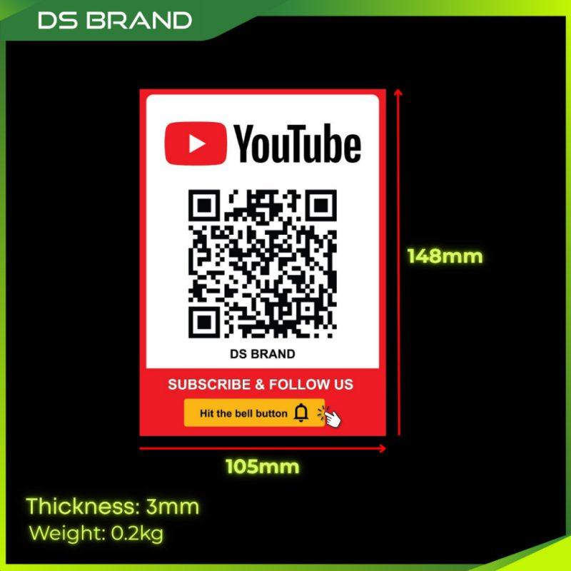 Papan Kod QR / QR Code Rating Review Board / Acrylic UV Printing - DS Brand M - Image 3