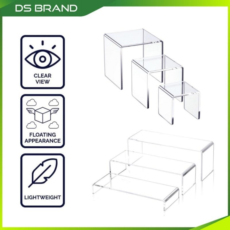 Paparan Akrilik Bentuk-U/Bentuk-N, Rak Paparan Kasut / Buku & Koleksi Hiasan — Acrylic U-Shape/N-Shape Display Stand - - Image 4