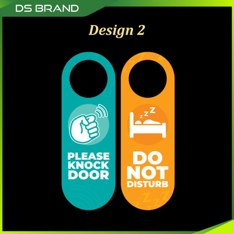 Penyangkut Tanda Tombol Berkualiti Ketebalan 5mm Akrilik/Knob Sign Hanger Quality Acrylic 5mm Thickness with UV Print M - Image 11