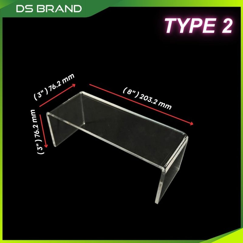 Paparan Akrilik Bentuk-U/Bentuk-N, Rak Paparan Kasut / Buku & Koleksi Hiasan — Acrylic U-Shape/N-Shape Display Stand - - Image 17