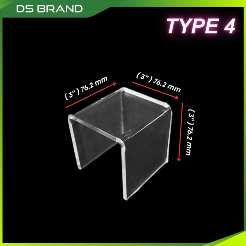 Paparan Akrilik Bentuk-U/Bentuk-N, Rak Paparan Kasut / Buku & Koleksi Hiasan — Acrylic U-Shape/N-Shape Display Stand - - Image 13