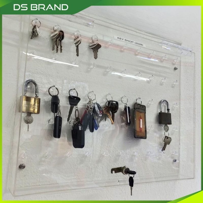 Kabinet Simpanan Kunci 50 slot / Key Storage Cabinet / 50 Slots Wall Mount / Come With Front Opening Door & Keylock - Image 3