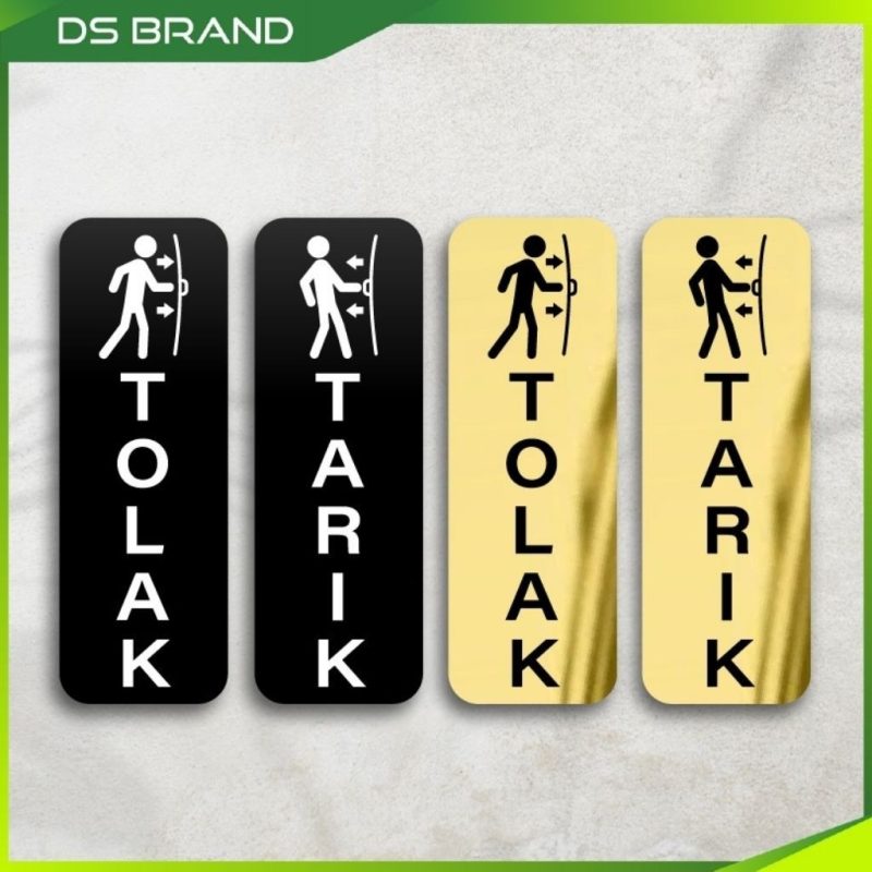 Signage Pejabat & Kedai/ Engrave Signage Push Pull Tolak Tarik Press Bell Office Door Sign Wall Sign - Image 17