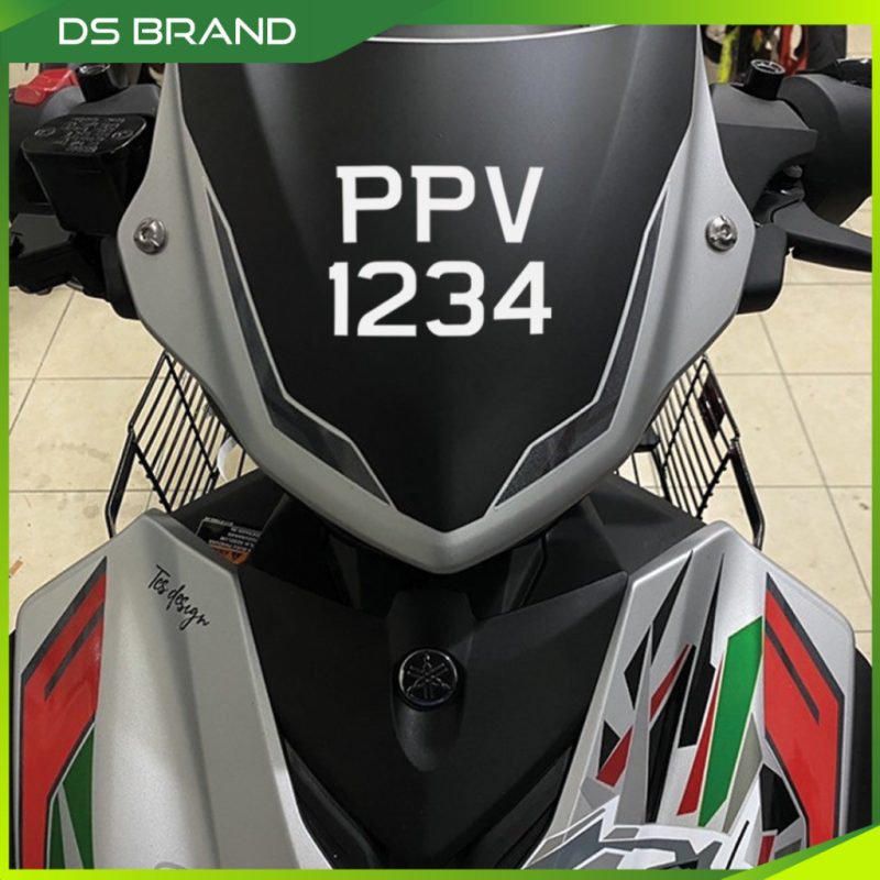 Pelekat Plate Motor Nombor / JPJ Putih Approve / Sticker Nombor Plat Motor / JPJ Motor Plate Number  Sticker M - Image 5