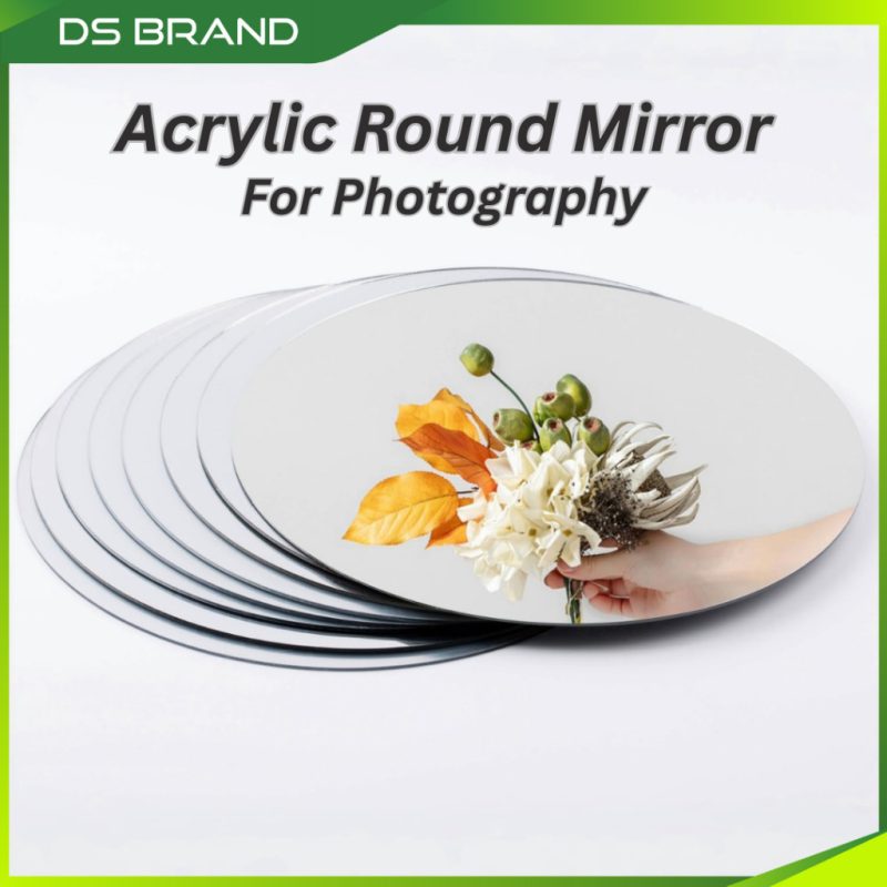 Cermin Akrilik Bulat untuk Fotografi Produk / Circle Round Acrylic Mirror for Product Photography / DS Brand M