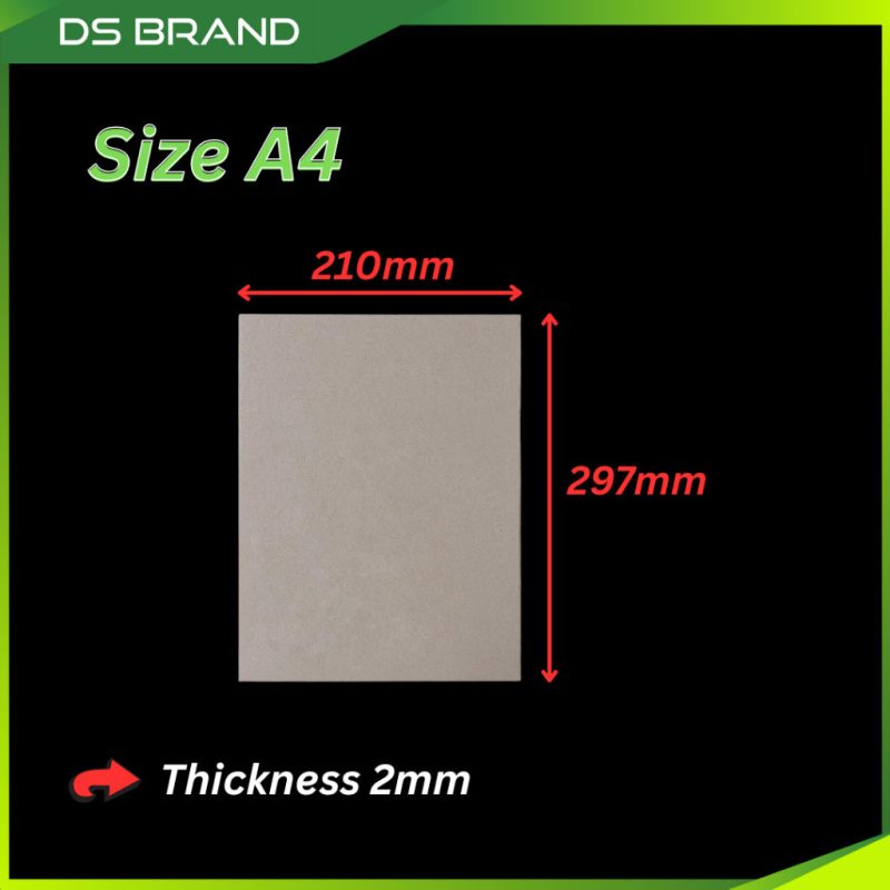 Kadbod Tebal / DIY Grey ChipBoard / Hard Card Board / Thick Cardboard / Papan Kad Keras - DS Brand M - Image 6