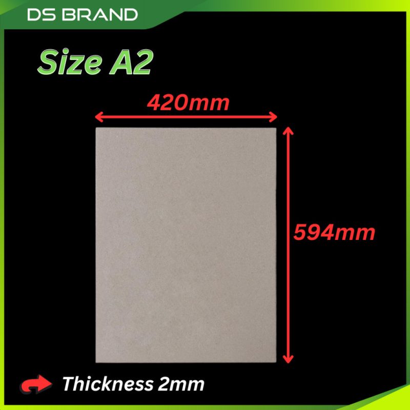 Kadbod Tebal / DIY Grey ChipBoard / Hard Card Board / Thick Cardboard / Papan Kad Keras - DS Brand M - Image 8